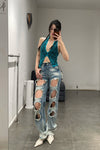RUI Ripped Jeans RSS23WV10 Blue denim denim blue